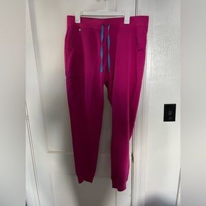 Figs Zamora jogger scrub pants! Large tall. Raspberry sorbet NWOT